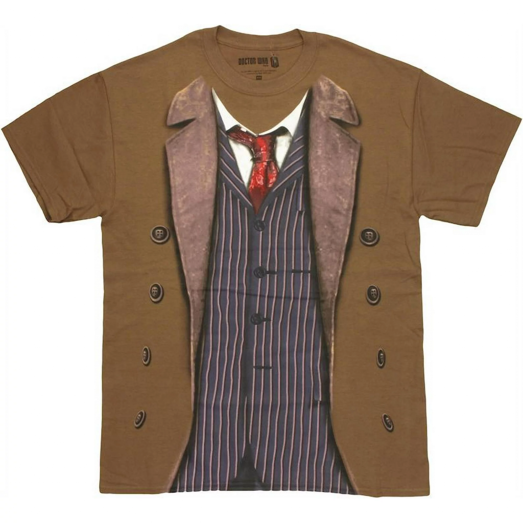 Tenth Doctor costume shirt Doctor Who cosplay